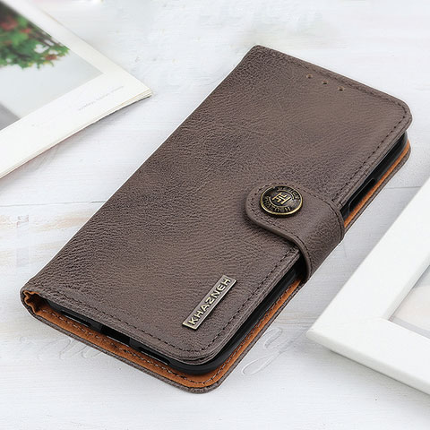 Funda de Cuero Cartera con Soporte Carcasa K02Z para Xiaomi Redmi Note 10 Pro 4G Gris