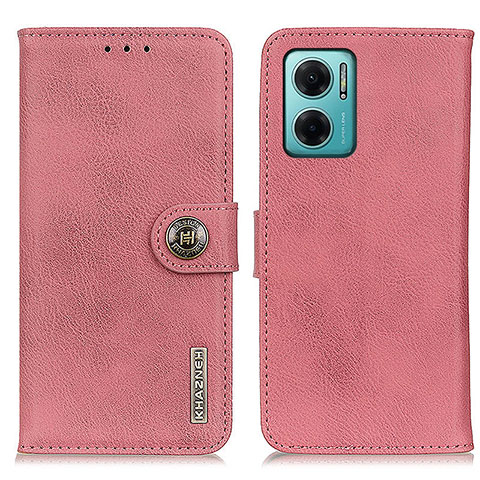 Funda de Cuero Cartera con Soporte Carcasa K02Z para Xiaomi Redmi Note 11E 5G Rosa