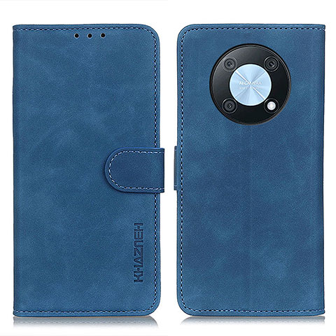 Funda de Cuero Cartera con Soporte Carcasa K03Z para Huawei Enjoy 50 Pro Azul