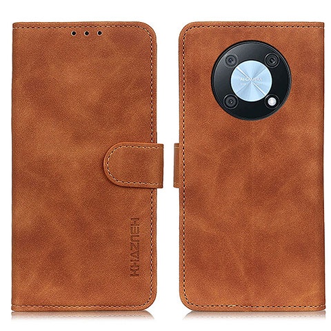 Funda de Cuero Cartera con Soporte Carcasa K03Z para Huawei Enjoy 50 Pro Marron