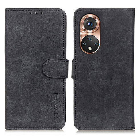 Funda de Cuero Cartera con Soporte Carcasa K03Z para Huawei Honor 50 5G Negro