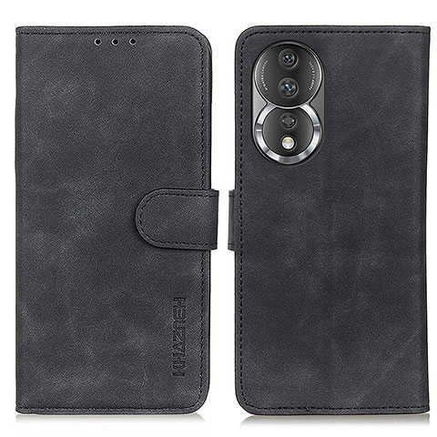 Funda de Cuero Cartera con Soporte Carcasa K03Z para Huawei Honor 80 5G Negro