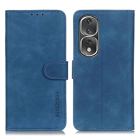 Funda de Cuero Cartera con Soporte Carcasa K03Z para Huawei Honor 80 Pro 5G Azul