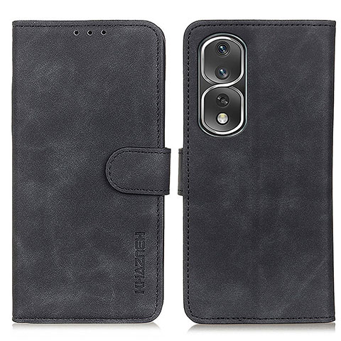 Funda de Cuero Cartera con Soporte Carcasa K03Z para Huawei Honor 80 Pro 5G Negro