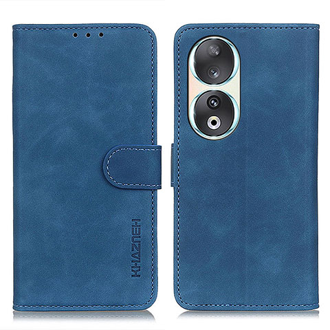 Funda de Cuero Cartera con Soporte Carcasa K03Z para Huawei Honor 90 5G Azul