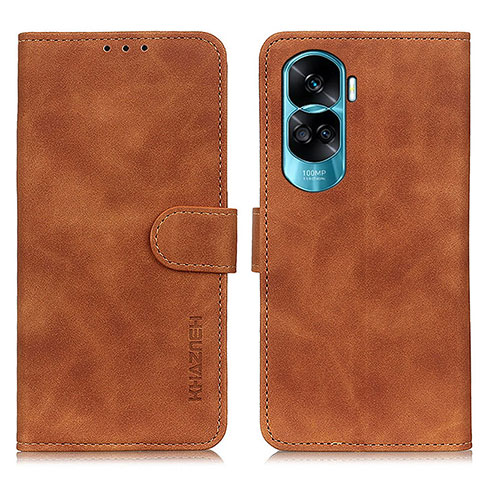 Funda de Cuero Cartera con Soporte Carcasa K03Z para Huawei Honor 90 Lite 5G Marron