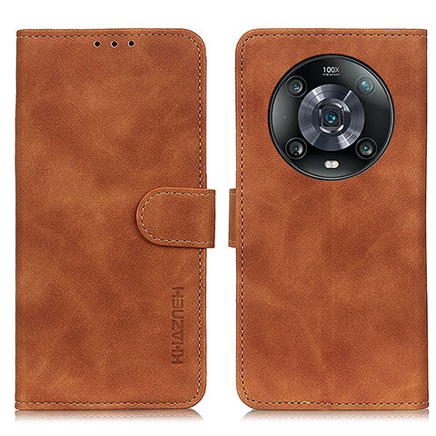 Funda de Cuero Cartera con Soporte Carcasa K03Z para Huawei Honor Magic4 Pro 5G Marron