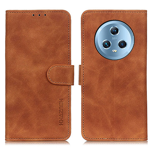 Funda de Cuero Cartera con Soporte Carcasa K03Z para Huawei Honor Magic5 5G Marron