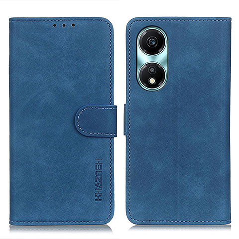 Funda de Cuero Cartera con Soporte Carcasa K03Z para Huawei Honor X5 Plus Azul