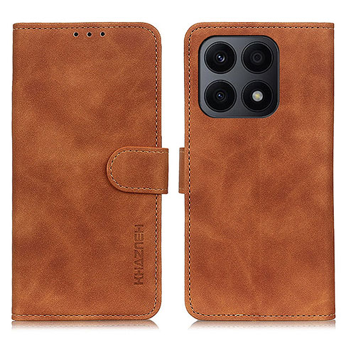 Funda de Cuero Cartera con Soporte Carcasa K03Z para Huawei Honor X8a 4G Marron