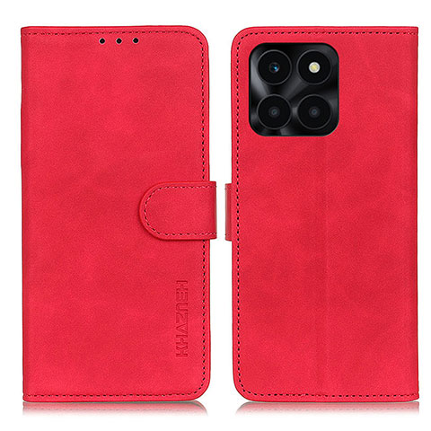 Funda de Cuero Cartera con Soporte Carcasa K03Z para Huawei Honor X8b Rojo