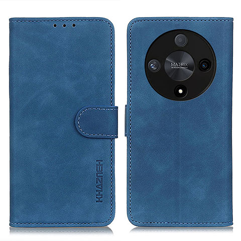 Funda de Cuero Cartera con Soporte Carcasa K03Z para Huawei Honor X9b 5G Azul