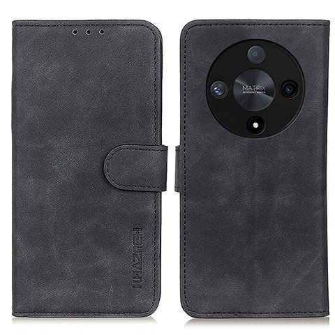 Funda de Cuero Cartera con Soporte Carcasa K03Z para Huawei Honor X9b 5G Negro