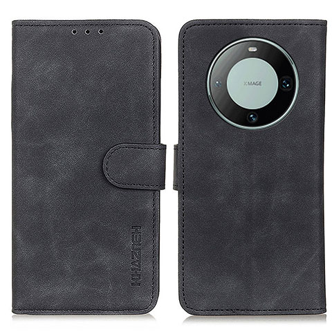 Funda de Cuero Cartera con Soporte Carcasa K03Z para Huawei Mate 60 Negro