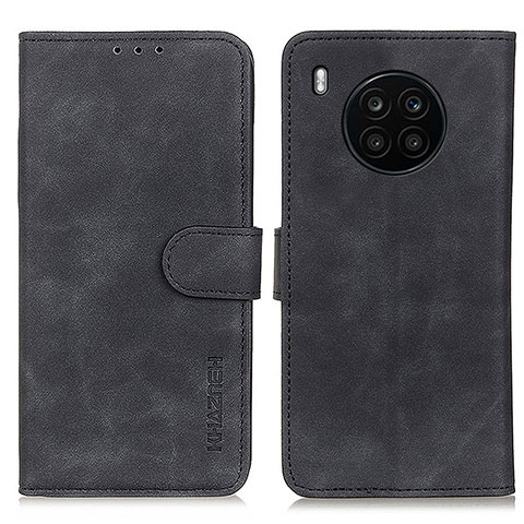 Funda de Cuero Cartera con Soporte Carcasa K03Z para Huawei Nova 8i Negro