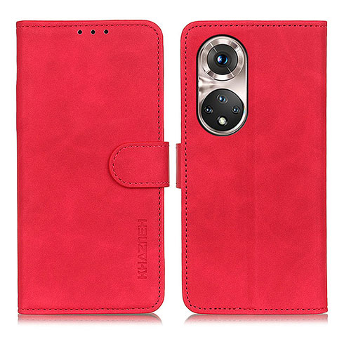 Funda de Cuero Cartera con Soporte Carcasa K03Z para Huawei Nova 9 Pro Rojo