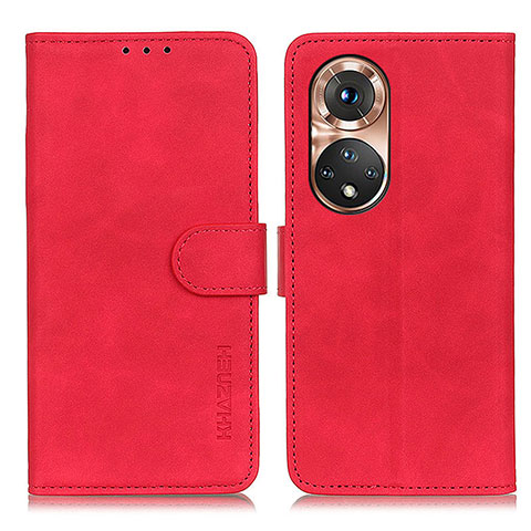 Funda de Cuero Cartera con Soporte Carcasa K03Z para Huawei Nova 9 Rojo