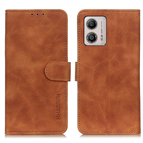 Funda de Cuero Cartera con Soporte Carcasa K03Z para Motorola Moto G53j 5G Marron