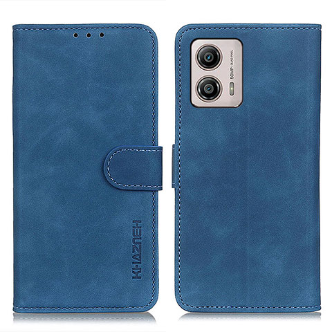 Funda de Cuero Cartera con Soporte Carcasa K03Z para Motorola Moto G53y 5G Azul