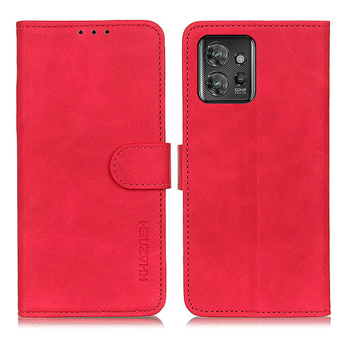 Funda de Cuero Cartera con Soporte Carcasa K03Z para Motorola ThinkPhone 5G Rojo