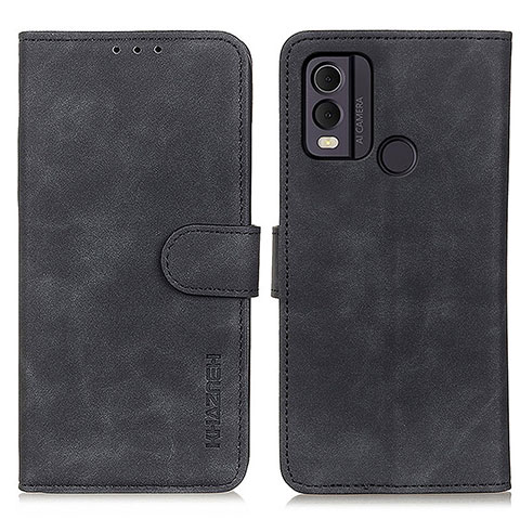 Funda de Cuero Cartera con Soporte Carcasa K03Z para Nokia C22 Negro