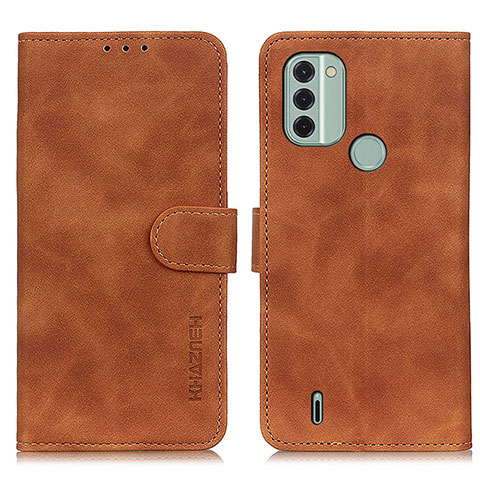 Funda de Cuero Cartera con Soporte Carcasa K03Z para Nokia C31 Marron