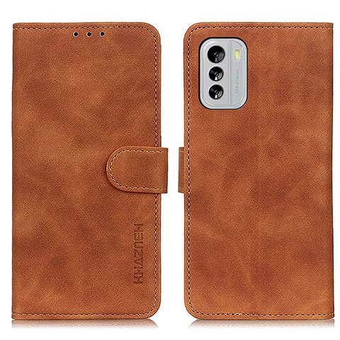 Funda de Cuero Cartera con Soporte Carcasa K03Z para Nokia G60 5G Marron