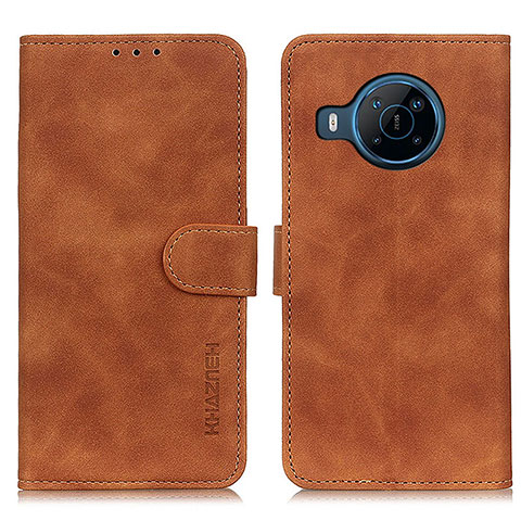 Funda de Cuero Cartera con Soporte Carcasa K03Z para Nokia X100 5G Marron