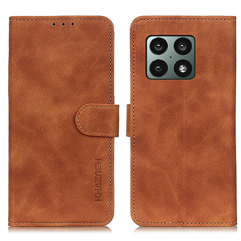 Funda de Cuero Cartera con Soporte Carcasa K03Z para OnePlus 10 Pro 5G Marron