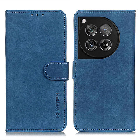 Funda de Cuero Cartera con Soporte Carcasa K03Z para OnePlus 12R 5G Azul