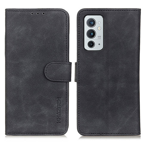 Funda de Cuero Cartera con Soporte Carcasa K03Z para OnePlus 9RT 5G Negro