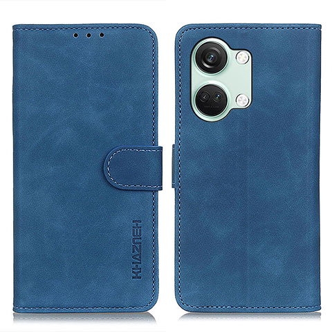 Funda de Cuero Cartera con Soporte Carcasa K03Z para OnePlus Ace 2V 5G Azul