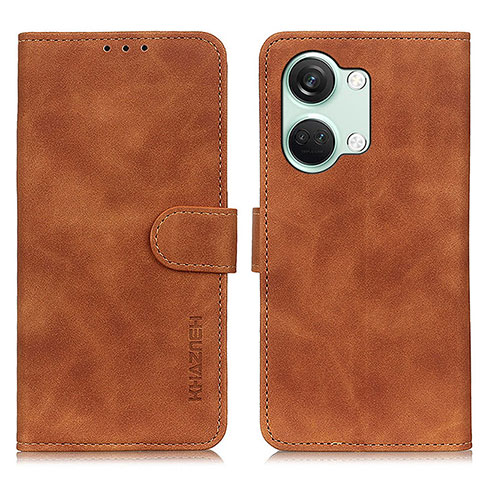 Funda de Cuero Cartera con Soporte Carcasa K03Z para OnePlus Nord 3 5G Marron