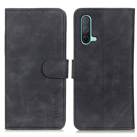 Funda de Cuero Cartera con Soporte Carcasa K03Z para OnePlus Nord CE 5G Negro