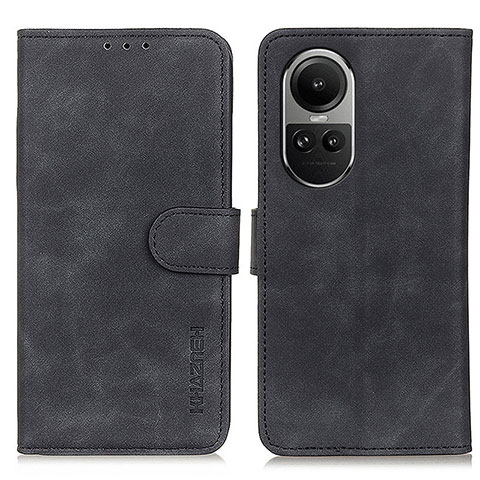 Funda de Cuero Cartera con Soporte Carcasa K03Z para Oppo Reno10 5G Negro