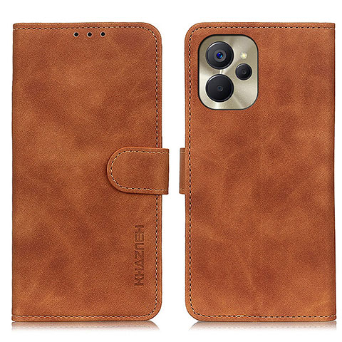 Funda de Cuero Cartera con Soporte Carcasa K03Z para Realme 10 5G Marron