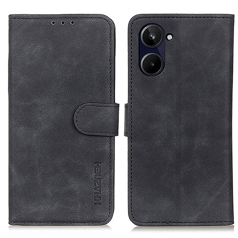 Funda de Cuero Cartera con Soporte Carcasa K03Z para Realme 10 Pro 5G Negro