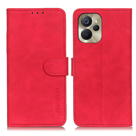 Funda de Cuero Cartera con Soporte Carcasa K03Z para Realme 10T 5G Rojo