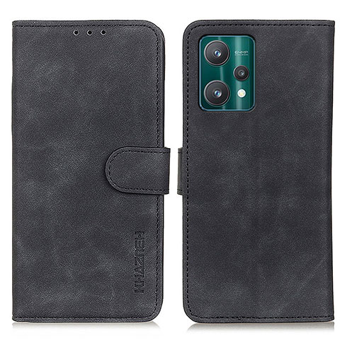 Funda de Cuero Cartera con Soporte Carcasa K03Z para Realme 9 5G Negro