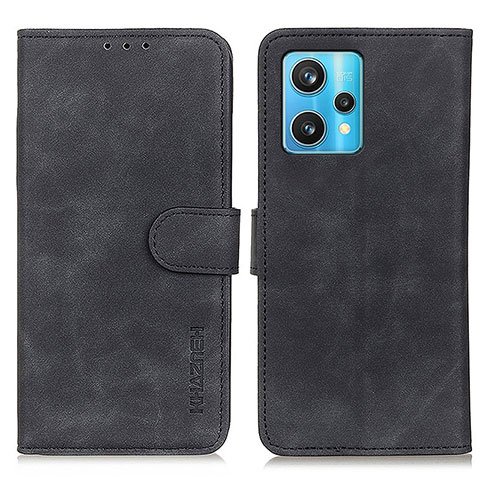 Funda de Cuero Cartera con Soporte Carcasa K03Z para Realme 9 Pro+ Plus 5G Negro