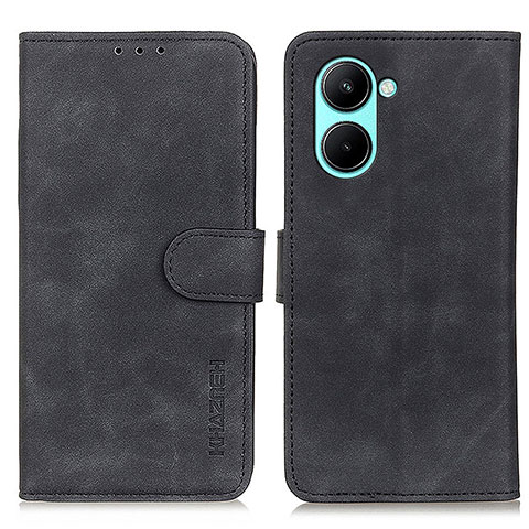 Funda de Cuero Cartera con Soporte Carcasa K03Z para Realme C33 (2023) Negro