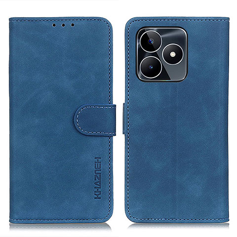 Funda de Cuero Cartera con Soporte Carcasa K03Z para Realme C51 Azul