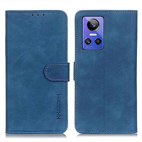 Funda de Cuero Cartera con Soporte Carcasa K03Z para Realme GT Neo3 5G Azul