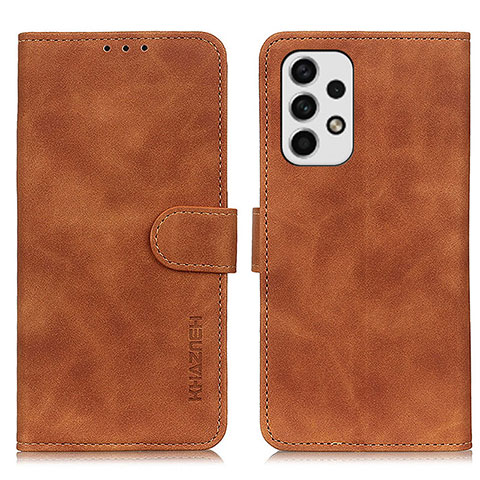 Funda de Cuero Cartera con Soporte Carcasa K03Z para Samsung Galaxy A23 4G Marron