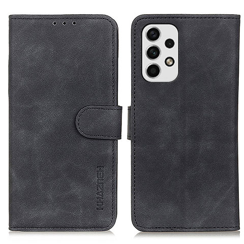 Funda de Cuero Cartera con Soporte Carcasa K03Z para Samsung Galaxy A23 5G Negro