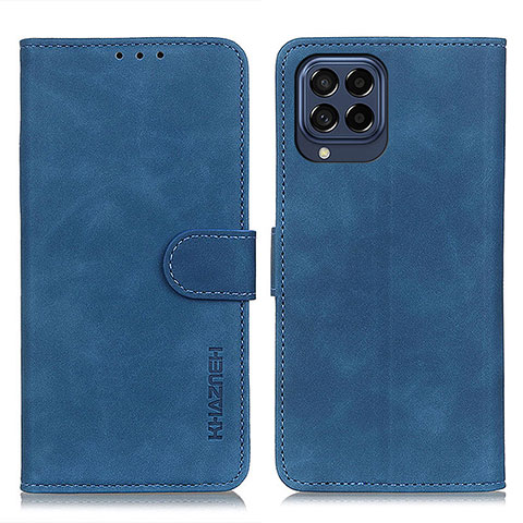 Funda de Cuero Cartera con Soporte Carcasa K03Z para Samsung Galaxy M53 5G Azul