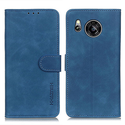 Funda de Cuero Cartera con Soporte Carcasa K03Z para Sharp Aquos Sense7 Azul