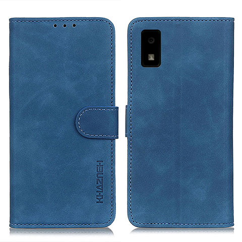 Funda de Cuero Cartera con Soporte Carcasa K03Z para Sharp Aquos wish2 Azul