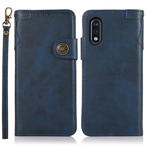 Funda de Cuero Cartera con Soporte Carcasa K03Z para Sony Xperia Ace II SO-41B Azul