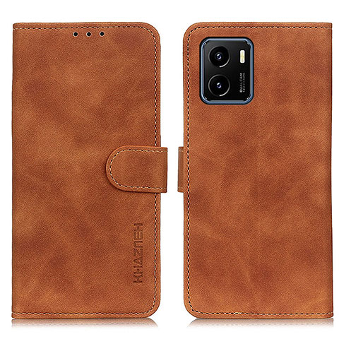 Funda de Cuero Cartera con Soporte Carcasa K03Z para Vivo iQOO U5x Marron